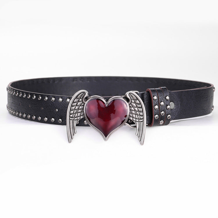 Punk Hip-Hop Skull Rivet Belt - Hot Girl Subculture Style